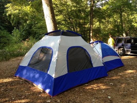 Camping along the creek