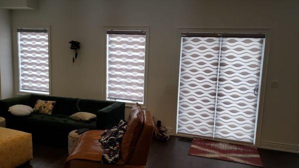 State of art and modern Zebra Shades by Pan AM BLINDS