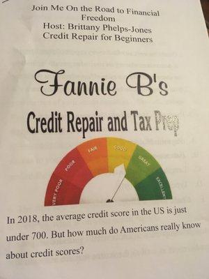 Credit repair classes offered‼‼‼