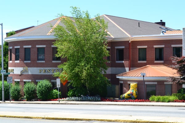 The main Pentucket Bank office on One Merrimack St. in Haverhill, MA