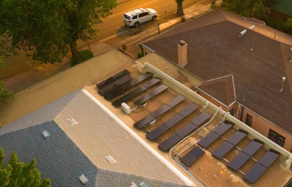 6kW Solar Array on Roof