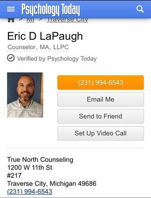 I am also on www.psychologytoday.com