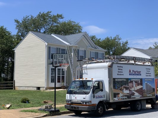 New roof and seamless jumbo gutters.