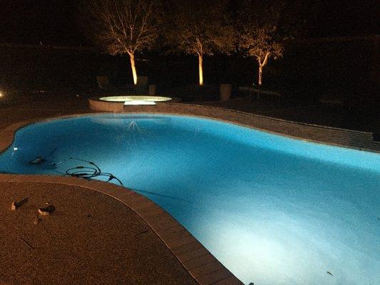 After pictures of LED lighting installed by Jason Boze