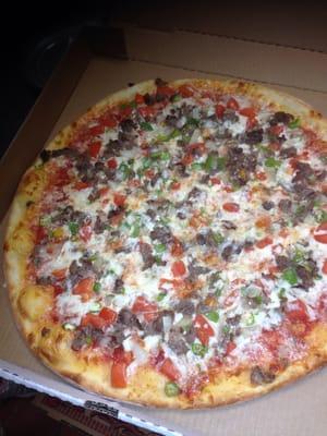 Steak fajita pizza!!