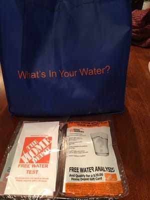 Home Depot water test kit