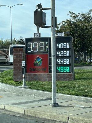 National Gas Station, Union City, CA.