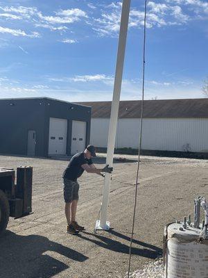 Installing Light Poles