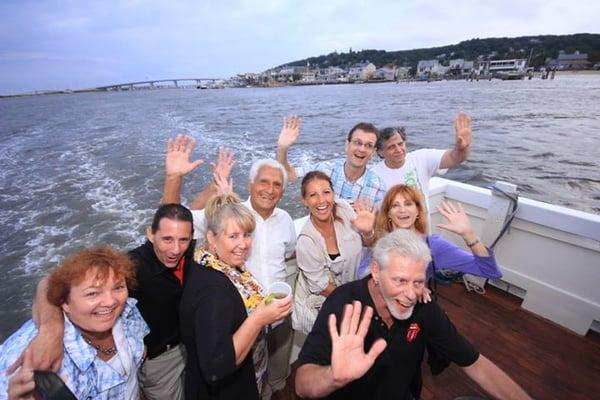 Fun times aboard the Mariner.  Northern Monmouth Chamber Cruise. www.ClassicBoatRides.com