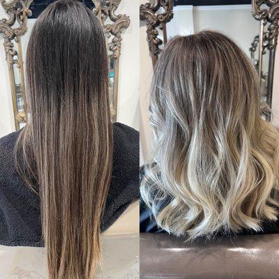 Before & After Balayage