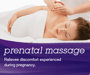 We are Certified in Prenatal Massage.  $65