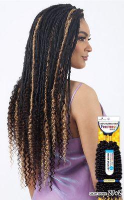 FREETRESS 100% HUMAN HAIR IN DEEP BULK, WATER BULK, ISLAND CURL BULK 18"