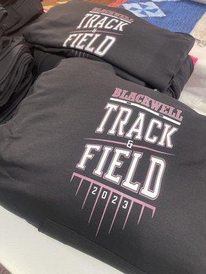 Blackwell High School Track and Field order