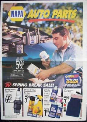 As Art Director for the Napa Auto Parts account at ad agency, Kragie/Newell in Des Moines, Ia I was responsible for creating ads.