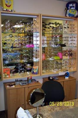 Our well stocked optical department