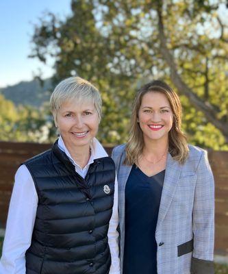 Elena Hood and Anya Gorman at Compass Lamorinda