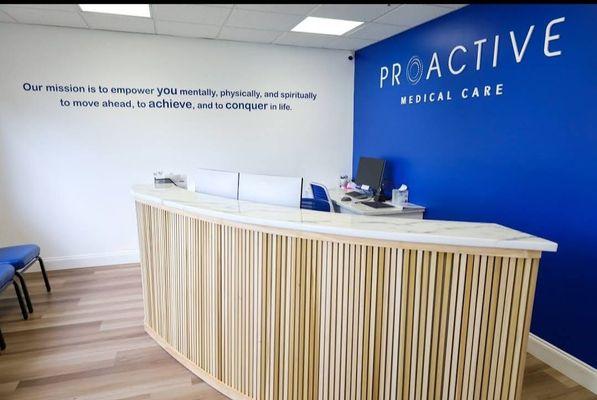 Reception Area Proactive Medical Care