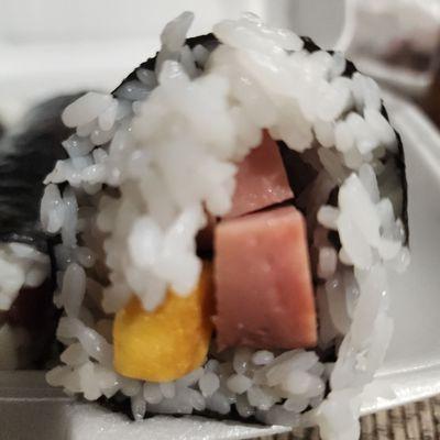 Spam Musubi hand roll