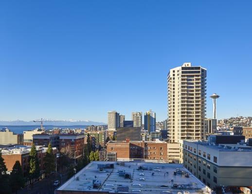 Beautiful view from our new rooftop deck!