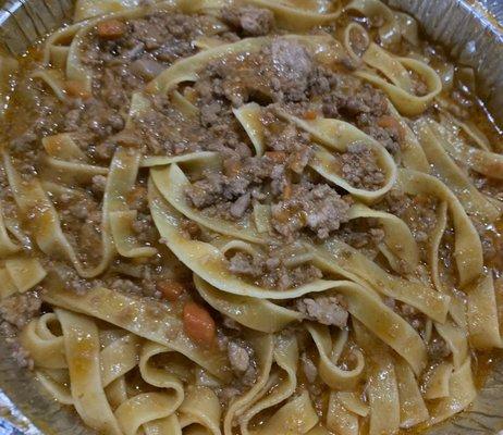 Fettuccine bolognese