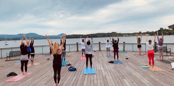 Waterfront Yoga in Newport, Vermont.