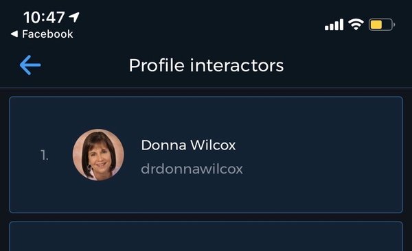 Dr Wilcox stalking me on social media now