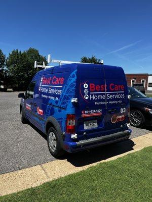 Custom printed wrap for Best Care Home Services.