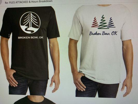 Broken Bow OK T-shirts for sale will ship for a shipping fee.