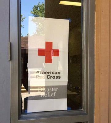 Red Cross Disaster Relief designated center.