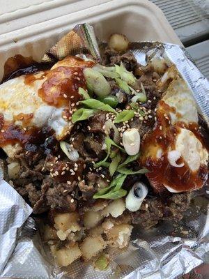 Bulgogi beef breakfast hash