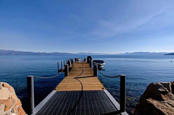 Private pier at 5344 N Lake Blvd, Lake Tahoe