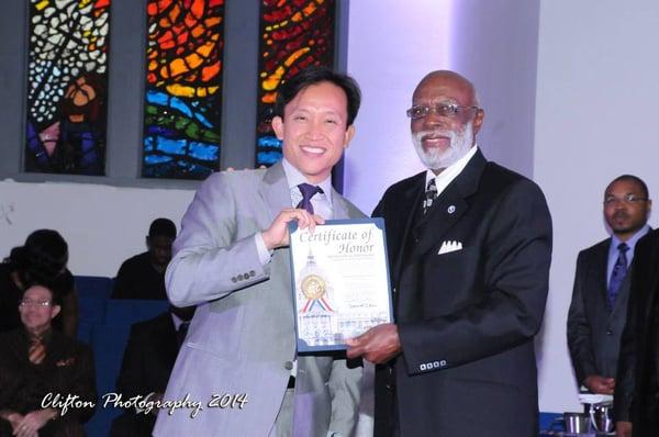 Pastor with Supervisor David Chew!