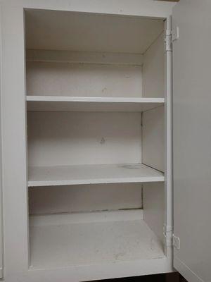 Second set of cabinets that has been taken by mold.