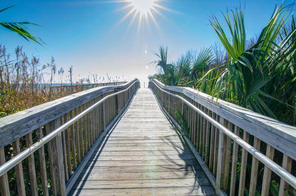 One of the walkways to the beach.