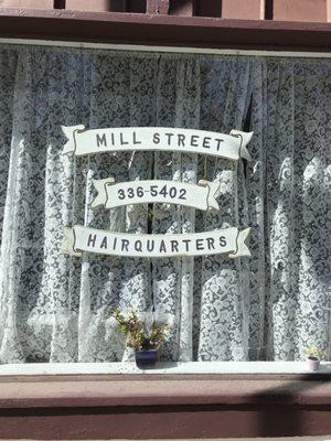 Mill Street Hairquarters the home of the best stylist, Buttons.