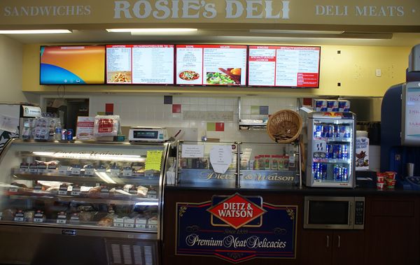 Rosie's Deli offers a wide variety of fresh, made to order sandwiches, subs, salads, burgers, pizza, appetizers, and more.