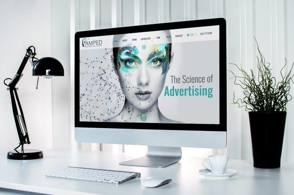 The NEW Amped Marketing & Ad Agency website. A spectacle to see.