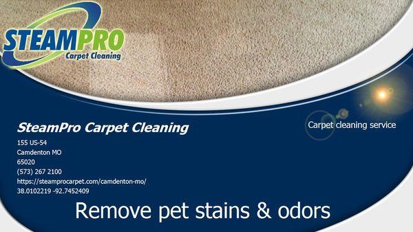 Remove pet stains & odors