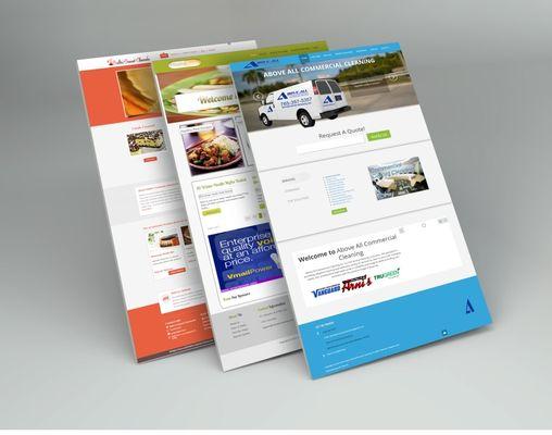 Three website design templates we have used in the past for Baltimore businesses