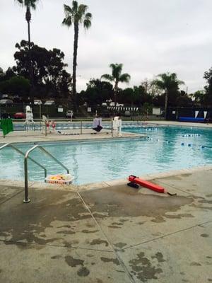 Partial view of the pool