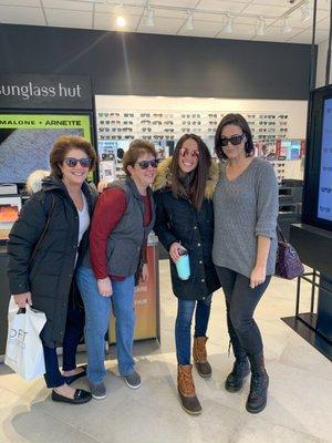 Its always a fun time in Sunglass Hut!