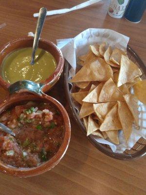 Starter chips and salsa