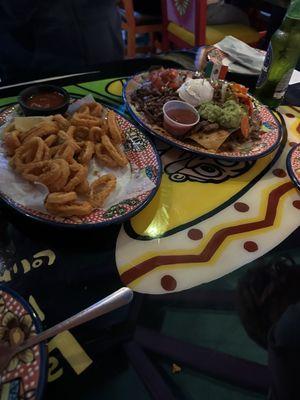 Nachos and calamari