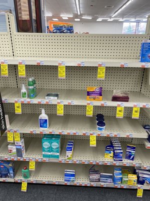 11/14/21. Not much in the first aid aisle.