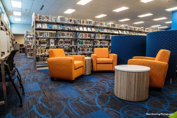 Teen area in the library