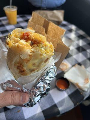 5 ingredient breakfast burrito