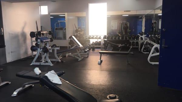 Remodeled weight room a bit. New smith machines and Dumbbells