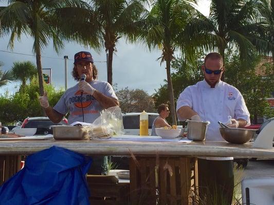 Chef Paul Menta from D2D and Chef James from the Key West Yacht Club