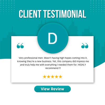 Client testimonial