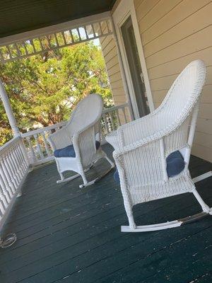 upstairs patio (shared with other guests)